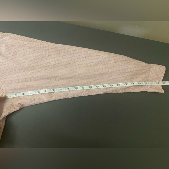 Ralph Lauren Long Sleeve Button Up Pink Checkered Dress Shirt Men’s Size L. - Picture 7 of 9